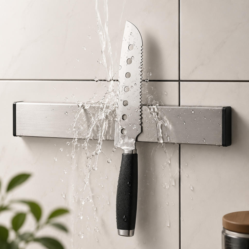Magnetic Knife Holder — Wall Mounted Stainless Steel Knife Strip