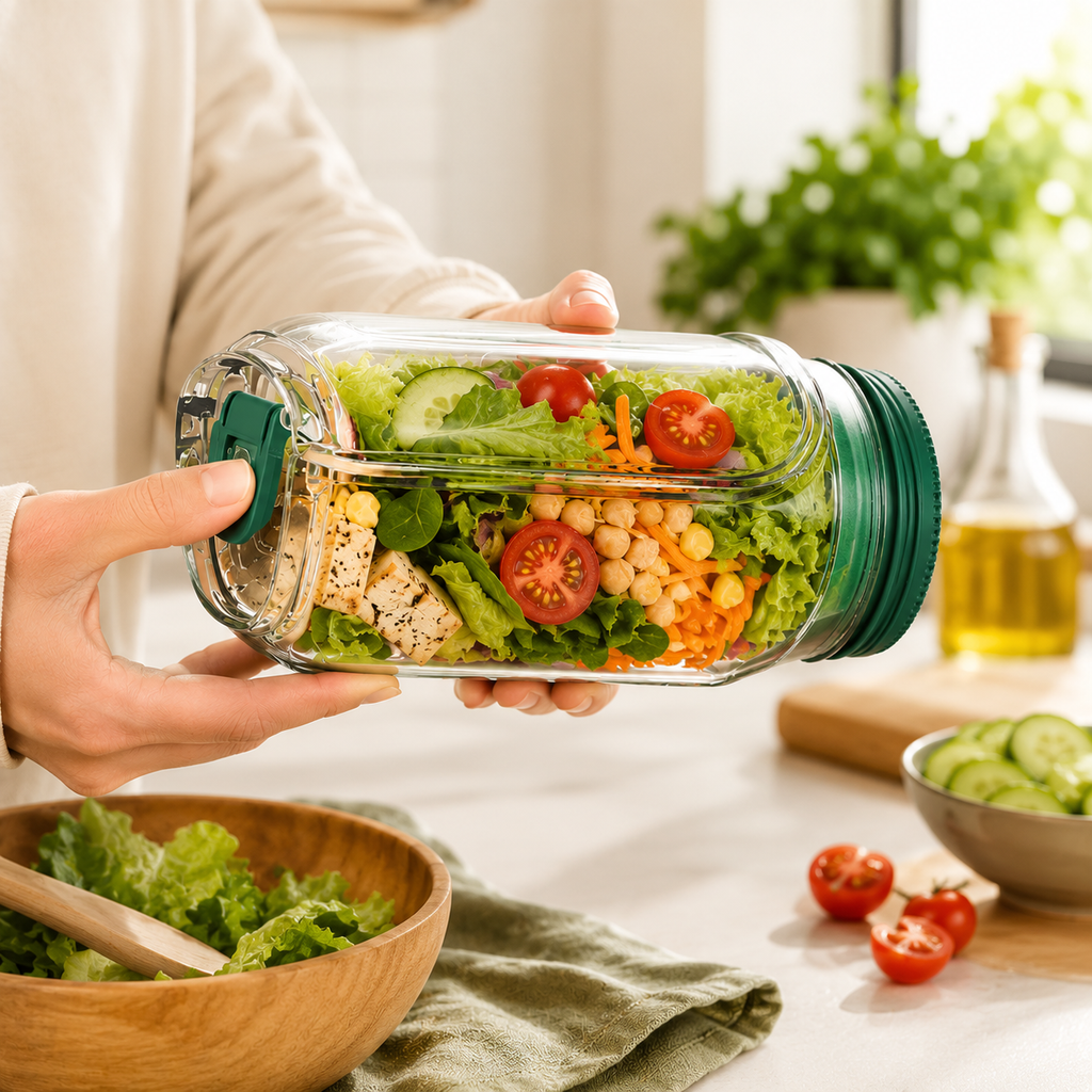 The Salad Pod — Leakproof Layered Salad Jar