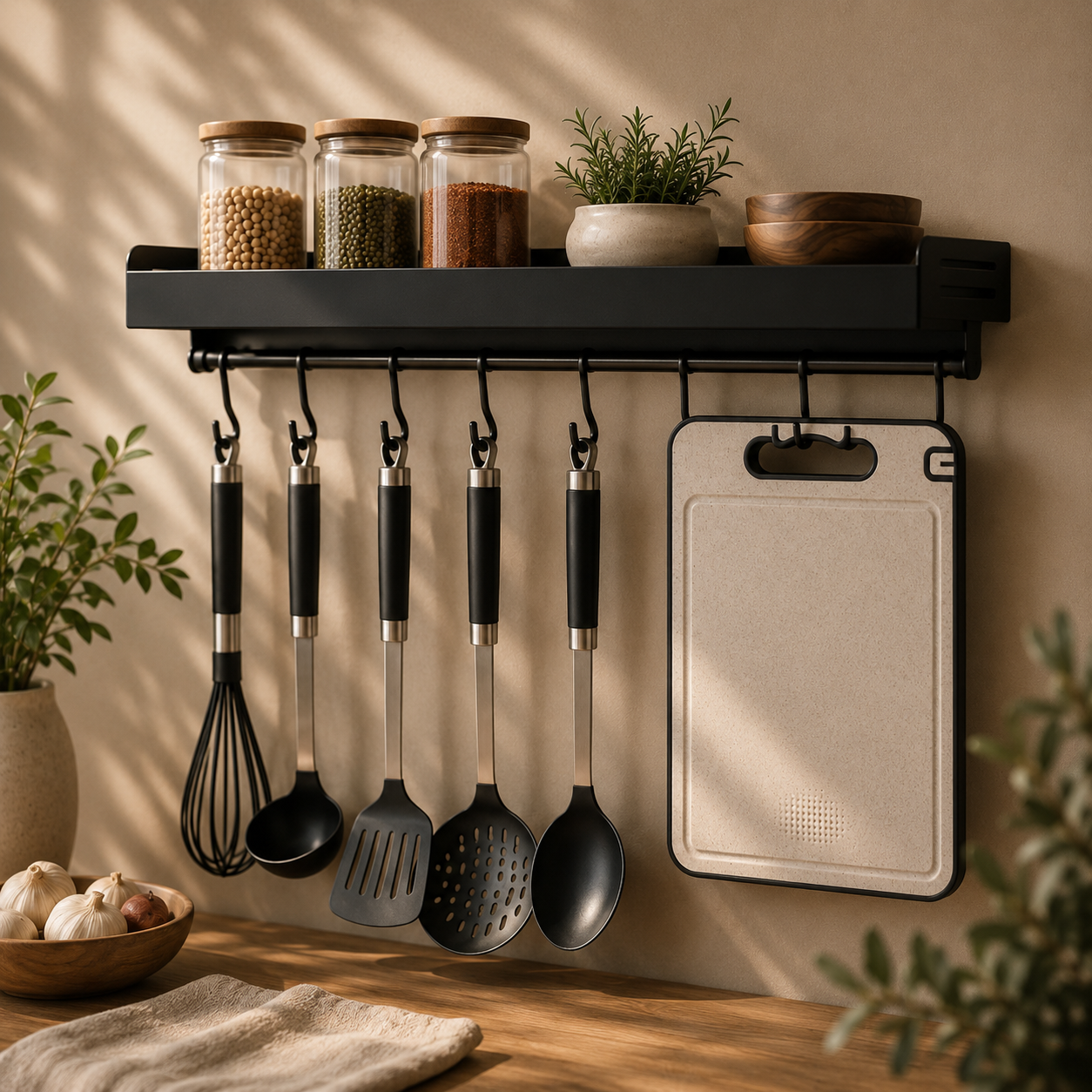 Titanium Double-Sided Cutting Board — 6-in-1 Kitchen Essential