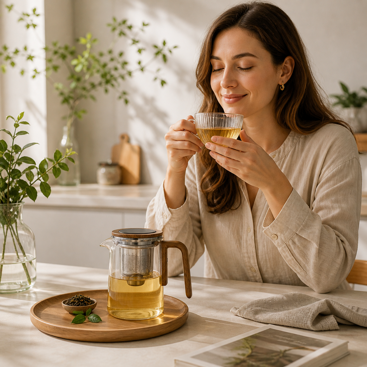 Glass teapot With Infuser